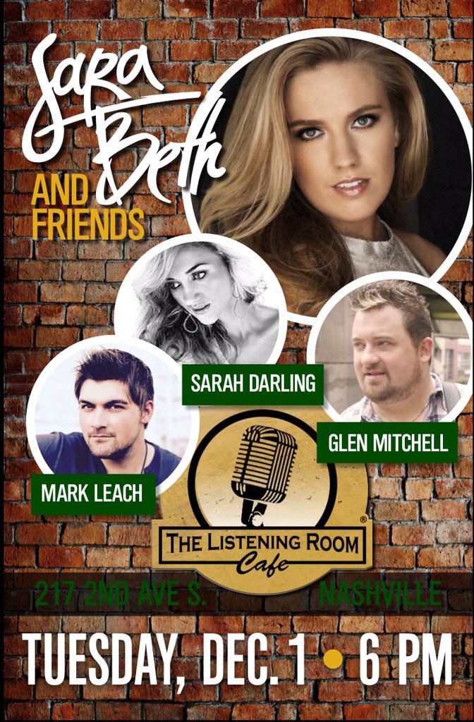 SBSwags's tweet photo. Can't wait to see y'all at the @listeningroom tonight!  I'm playing with these talented folks!! https://t.co/7BVkgxUrFt