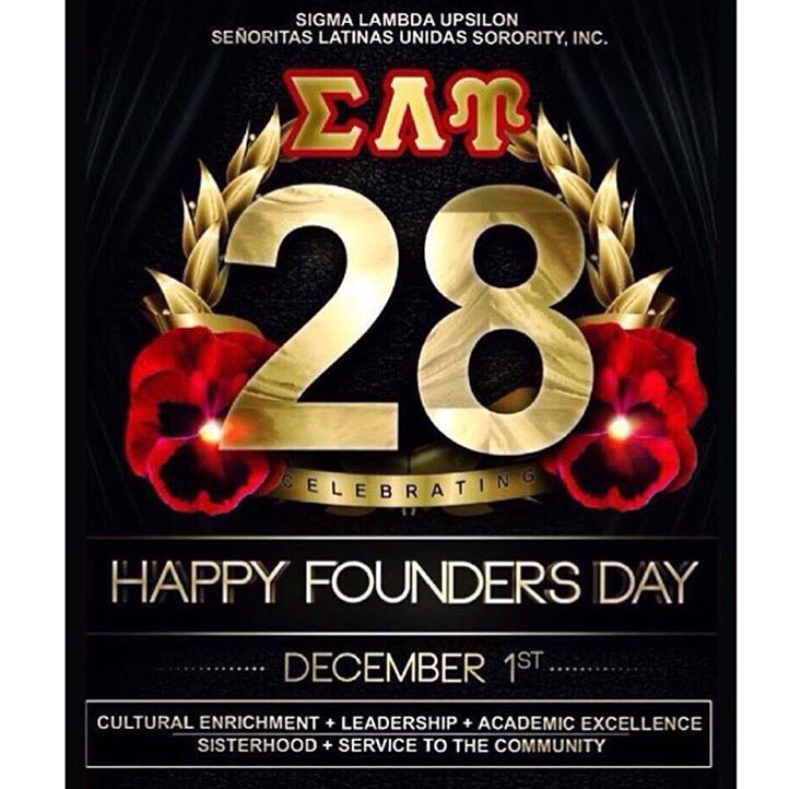 SLU_Zeta's tweet photo. Happy Founders day to us! Also, don't forget to #posewithaseñorita when you see one! #SLU28 💃🏼💃🏼 https://t.co/B6lAkVbxAn