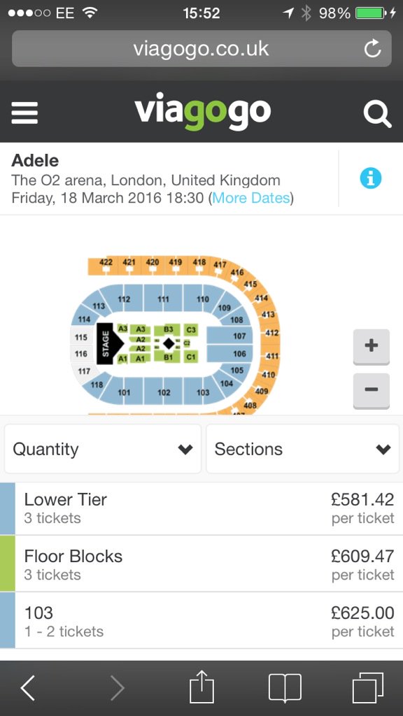 Mandav72's tweet photo. #adeletickets no wonder genuine fans without tickets feeling really angry #3hoursofmylifeiwillnevergetback https://t.co/WqrwIxbh1u