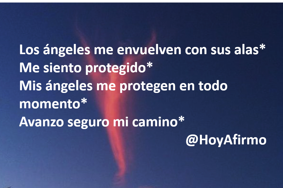 HoyAfirmo's tweet photo. Mis ángeles me protegen en todo momento* https://t.co/aCmdCsXlri