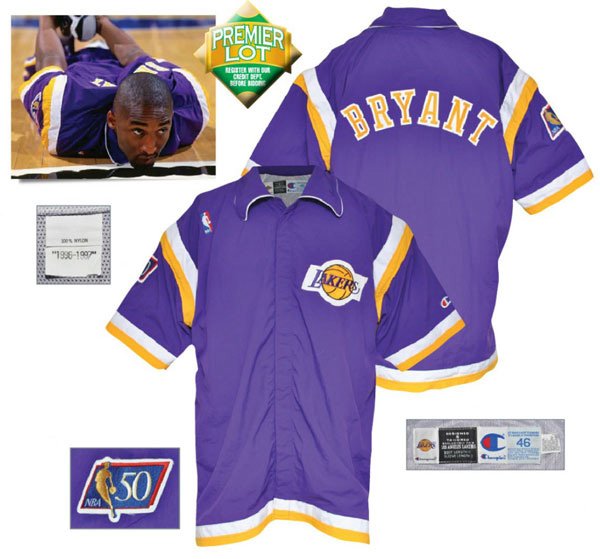 kobe bryant warm up shirt