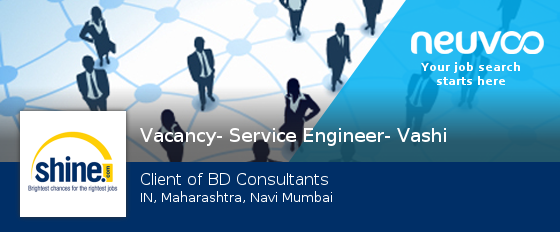 NeuvooEngNaviM's tweet photo. #Vacancy- #Service Engineer- Vashi https://t.co/2MNWTFfie4 https://t.co/LxGKxYbASD