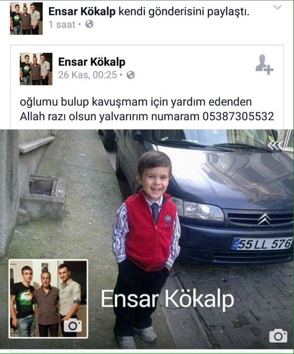 DrSteveneu's tweet photo. Bir el atalım RT yapalım. Belki bir gören olur da bulunur bu güler yüzlü güzel çocuğumuz! https://t.co/p2PhZafn8f