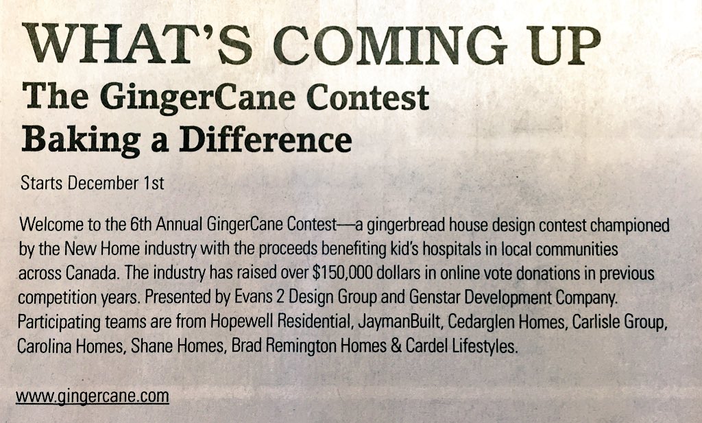 e2associates's tweet photo. #GingerCane 2015 in @CalHeraldHomes - @HopewellRes @JaymanBUILT @CedarglenHomes @ShaneHomeLiving @CardelHomesYYC https://t.co/Bf0JF5S3rH