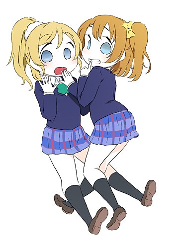 表紙を描く。ほのえり。 