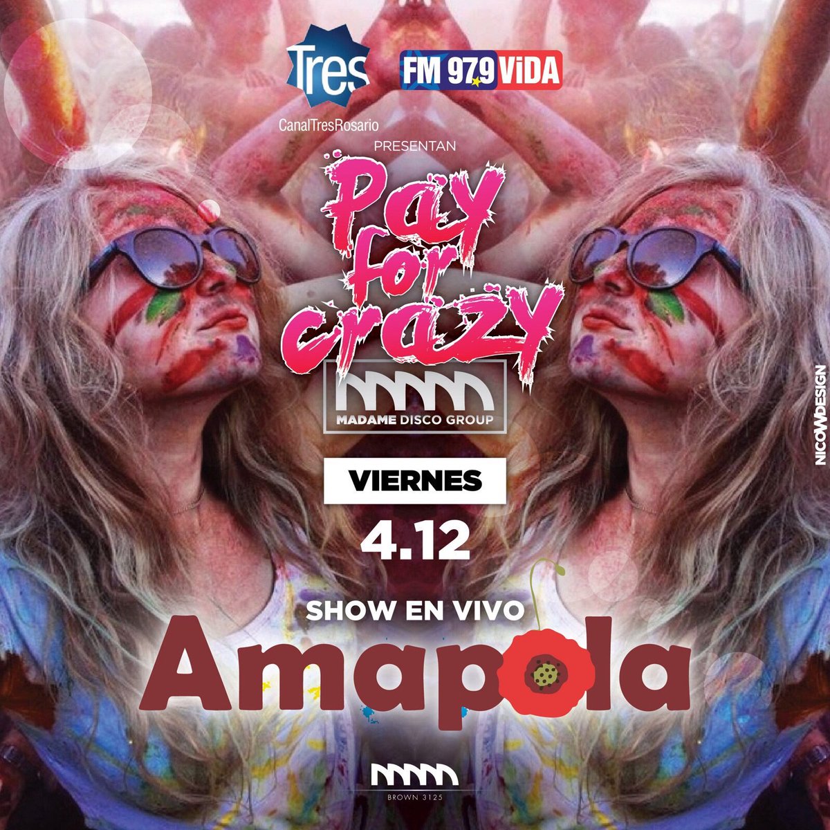 facamoldes's tweet photo. No te podes quedar afuera de este fieston! #payforcrazy con amapola en vivo!
Reservas e invitaciones 3412525714 https://t.co/DsYeqZ2OVE