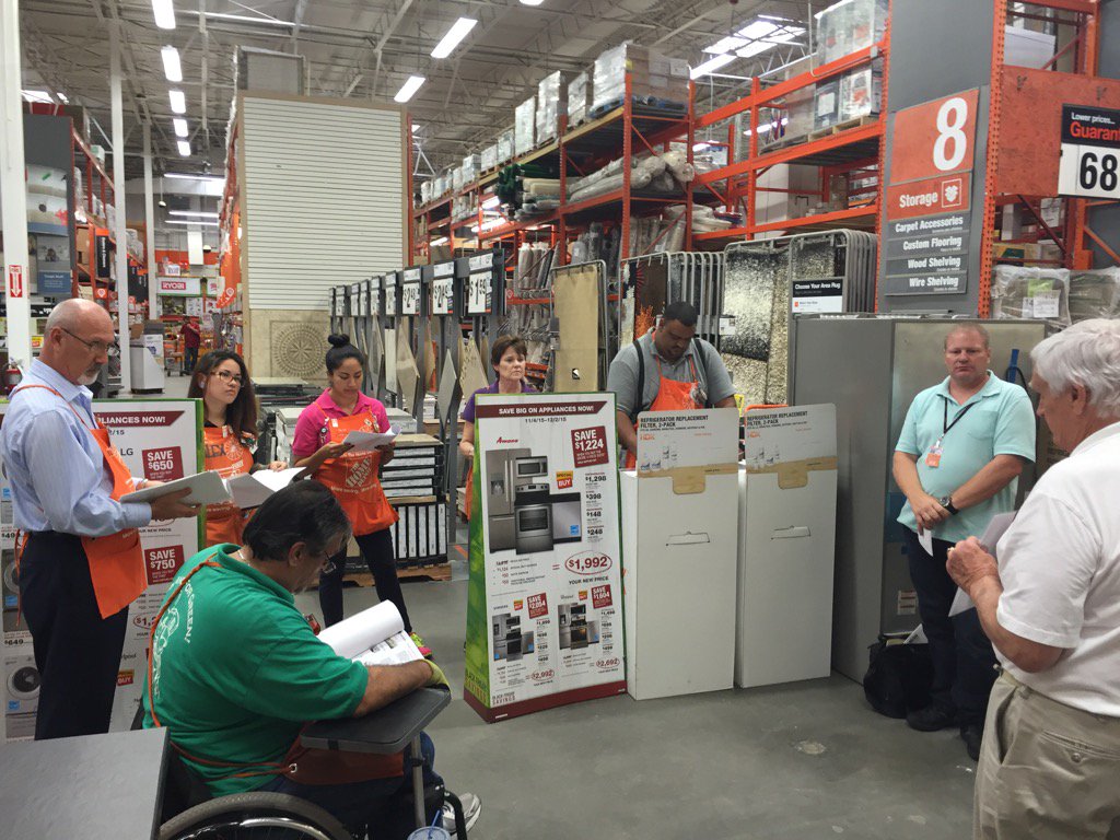 256...four stores in one afternoon, HDI in home associate Jim assisting Countertop rep Harry w/ training on kitchens