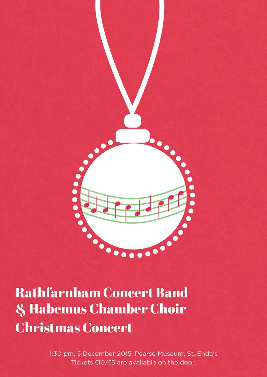 TheRCBS's tweet photo. @TheRCBS and @HabemusChoir  will join once again for a Christmas Concert Dec 5th @ 1.30pm. Tickets @ door! https://t.co/9v5PomLI3E