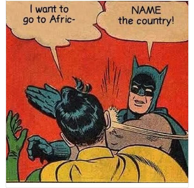 Dear the rest of the world :
With love from Africa!