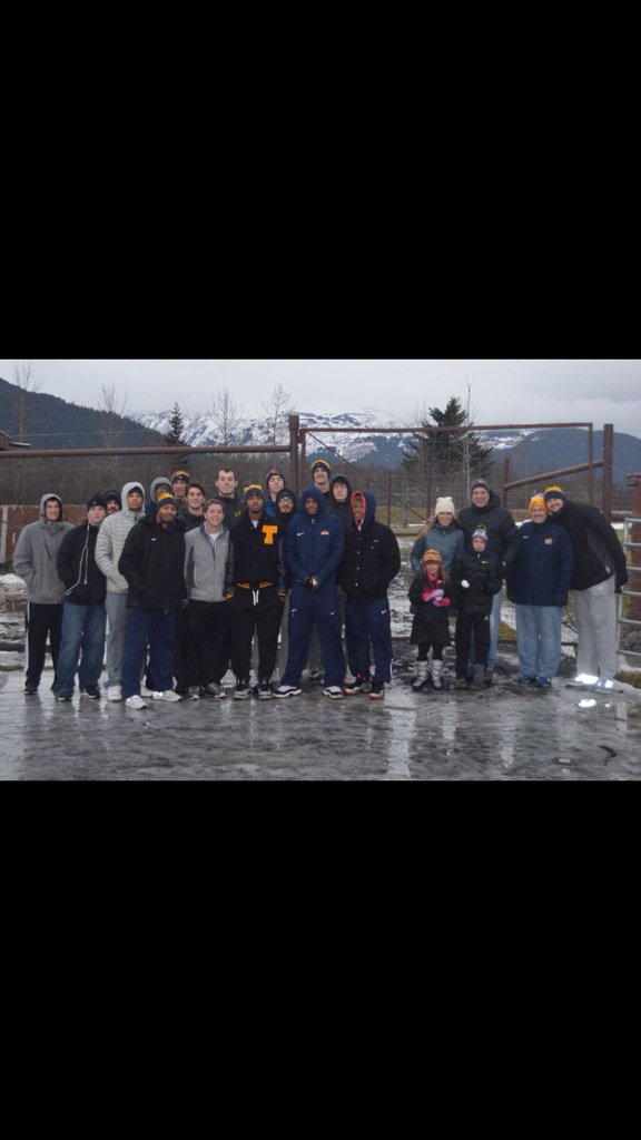 The whole squad in Alaska