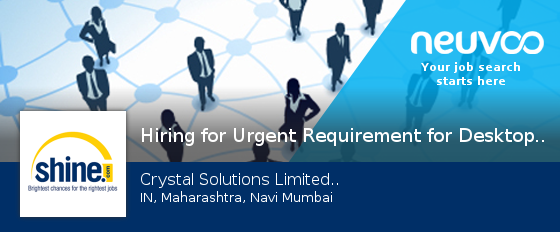 NeuvooEngNaviM's tweet photo. #Hiring #for Urgent Requirement for Desktop Support Engineer https://t.co/t9nj94vfqg https://t.co/heQySi4KHX
