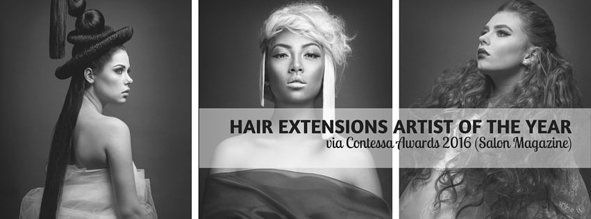 ExtHairTraining's tweet image. Congratulations to our student Chantel Allen - Pro Club 11,  for for winning Hair Extension Artist of the Year 2016!