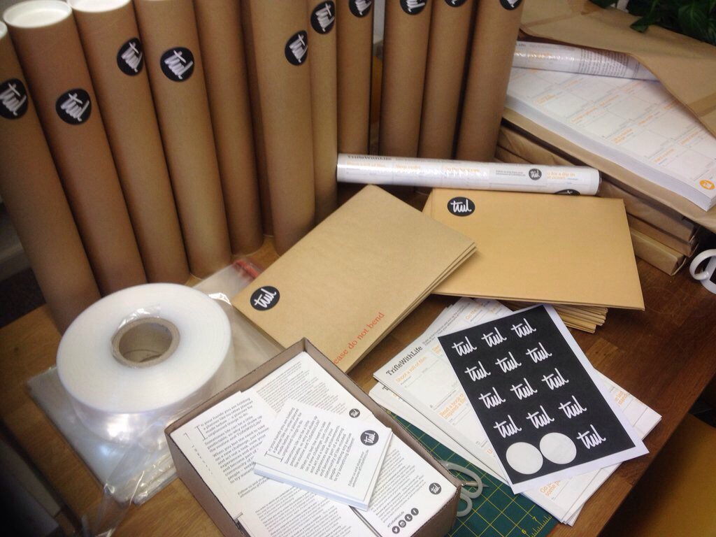 SLgraphicdesign's tweet photo. All hands on deck... Packing @TrifleWithLife #triflewithlife #planner #print #graphicdesign #worldwide #post https://t.co/c9Ml4Vimkr