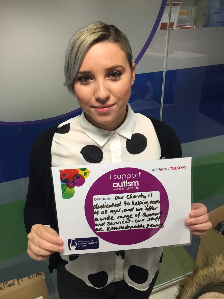 autismwestmids's tweet photo. Carmen our receptionist! You might recognise her if you have visited our head office #supportselfie #GivingTuesday https://t.co/wLitsUDYzt