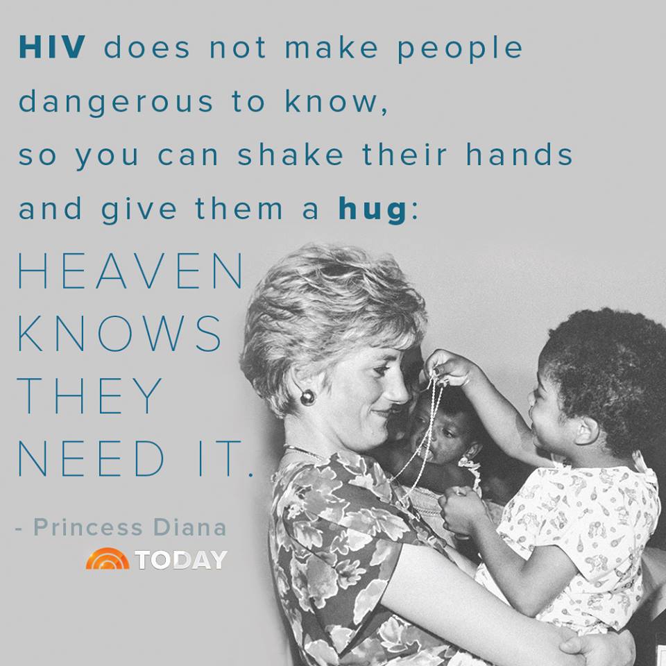 On #WorldAIDSDay, we remember these words from Princess Diana that still ring true:
