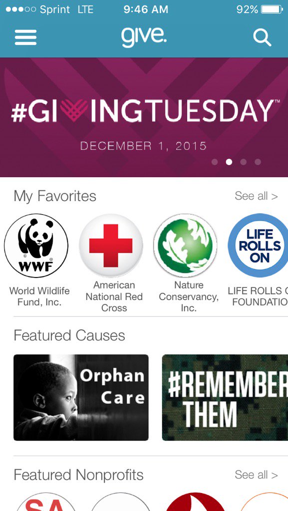 give_app's tweet photo. Help bring #joy to others this holiday season #givingtuesday #giveapp https://t.co/OplIY8VDGX