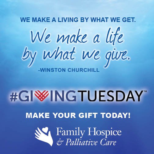 FamilyHospice's tweet photo. #GivingTuesday proves that the holidays can be about giving and giving back. https://t.co/TPopcz9DCH https://t.co/dXPzblOj3M