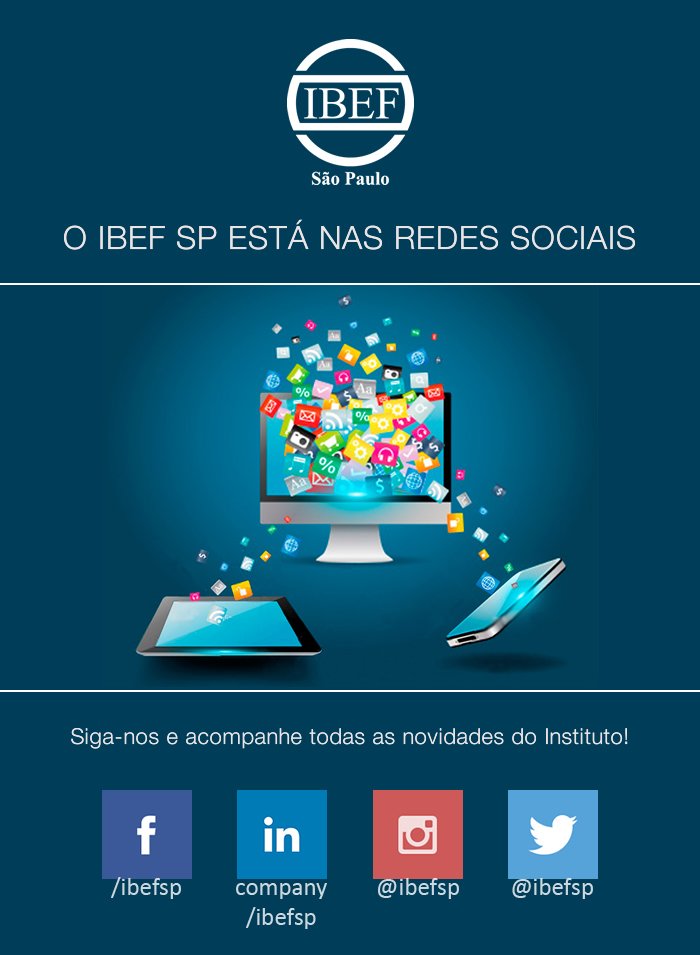 IBEFSP's tweet image. Siga as redes sociais @IBEFSP e acompanhe todos os eventos!