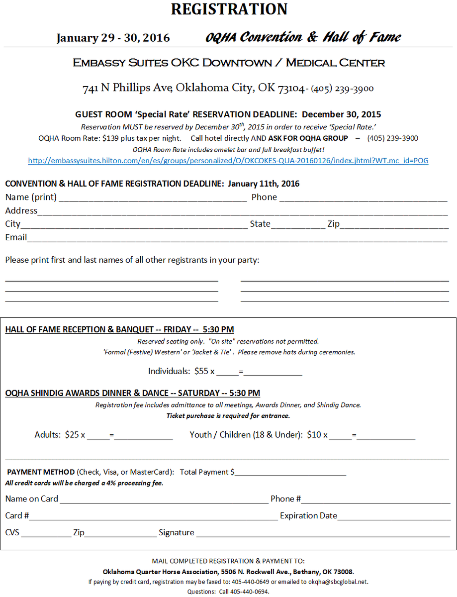 The prizes are being ordered for the 2015 OQHA State Championships! Reserve your tickets to the banquet now!