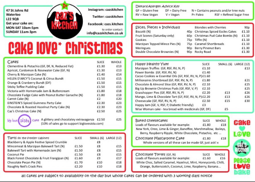 Ho Ho Ho homies! Merry Cakemas everyone! It's our Xmas menu ⭐️🌟💫 please RT &amp; help us spread the baking love