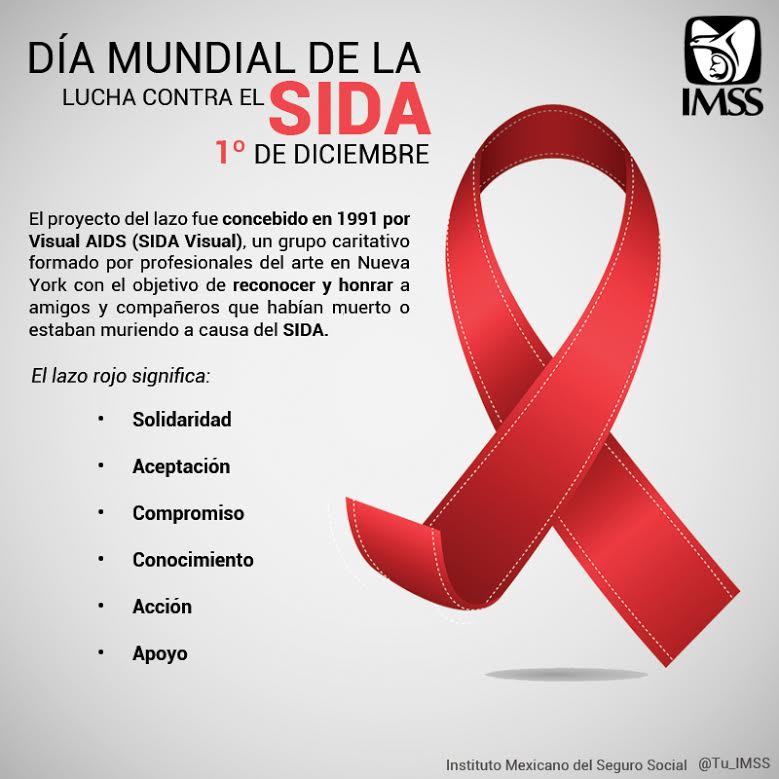 Karla Lozano on X: @PresidenciaMX: ¿Conoces el significado del lazo rojo?  Día Mundial de la lucha contra el SIDA @Tu_IMSS  /  X