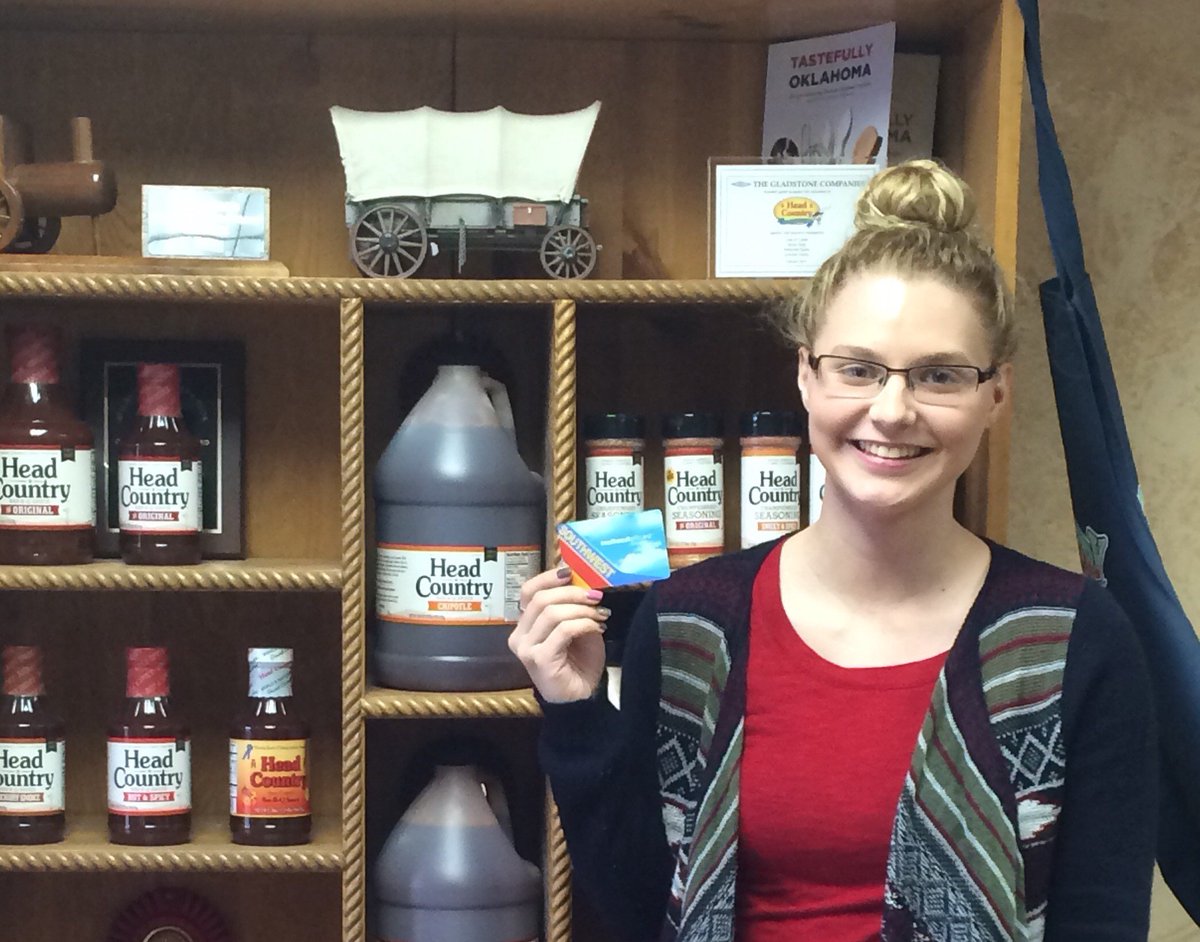 Congratulations Alyssa on winning our Southwest Gift Card giveaway at the Best Practices Conference! <a href="/HeadCountryBBQ/">Head Country BBQ</a>