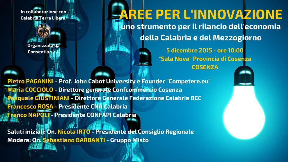 INVITO. Evento Sabato ore 10 -- Cosenza