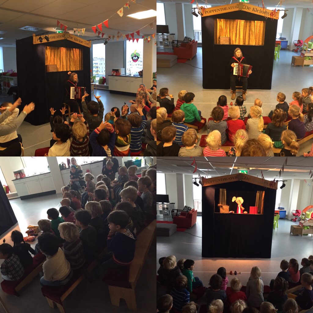 kdvbisonspoor's tweet photo. Vandaag was #dekleinezon #theater bij ons op visite! Kinderen vonden het geweldig. #kindercentrum #bisonspoor https://t.co/UQSxTk5kP8