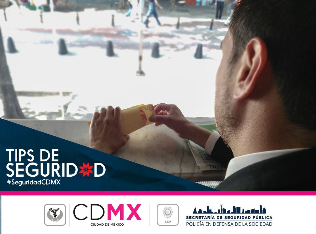 SSC_CDMX's tweet photo. #TipSSPDF No cuentes tu aguinaldo en lugares públicos recuerda que la seguridad es tu mejor regalo. https://t.co/qDcT2E175l