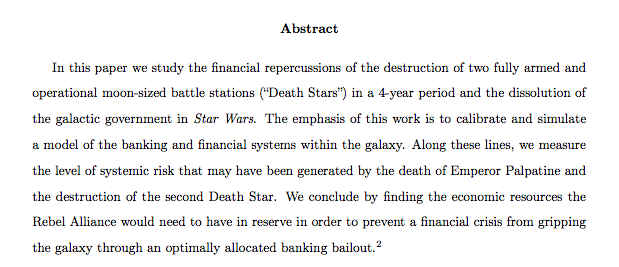 Emperor Palpatine's poison pill &amp; a 'Death Star destruction' banking crisis arxiv.org/pdf/1511.09054… (h/t <a href="/M_C_Klein/">Matthew C. Klein</a>)