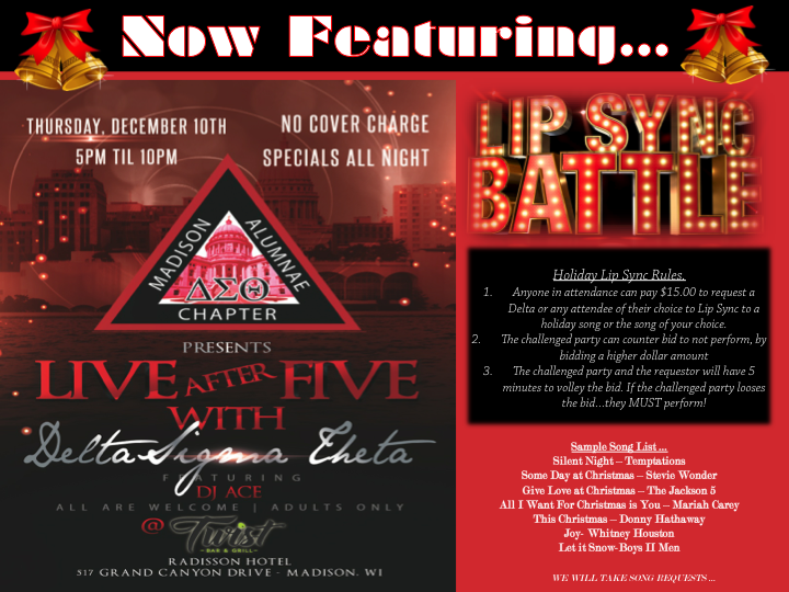 Come out Dec 10th and join us for a great time!!!