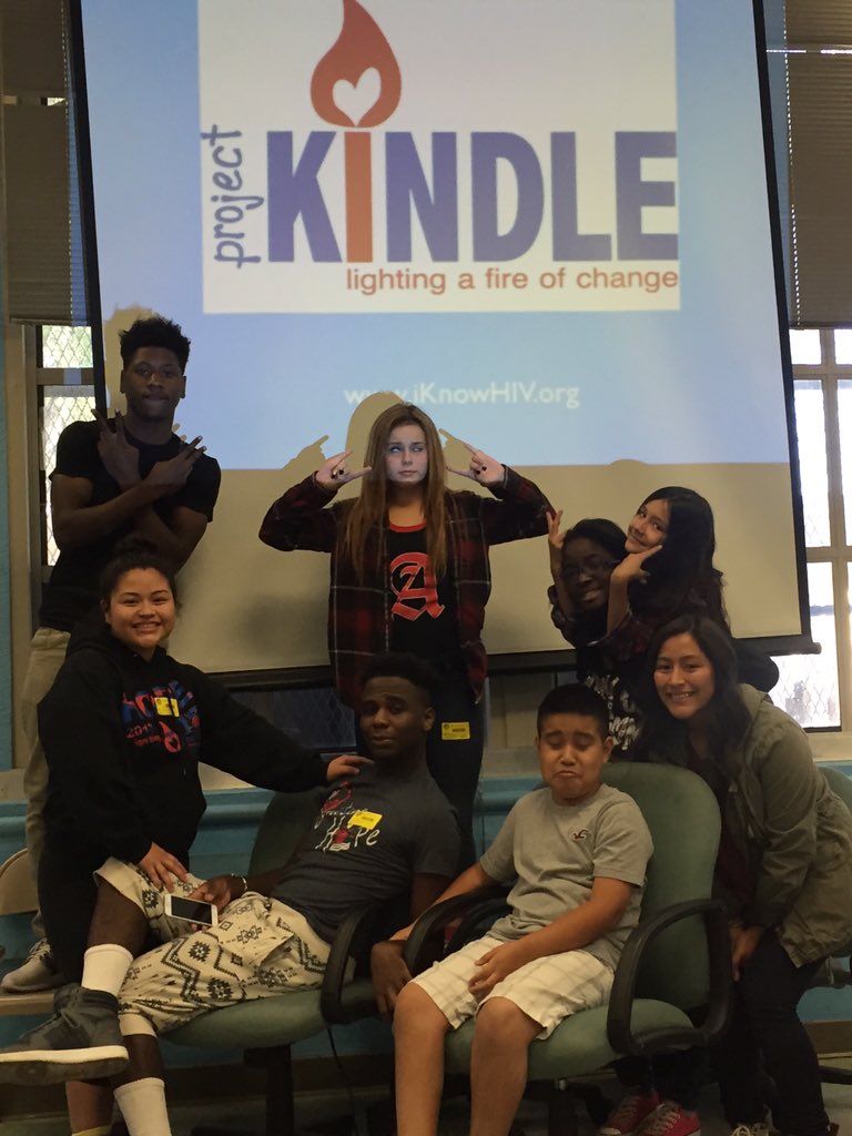 Educating high school students today for World AIDS Day! #SPEAKOUT #HIVawareness