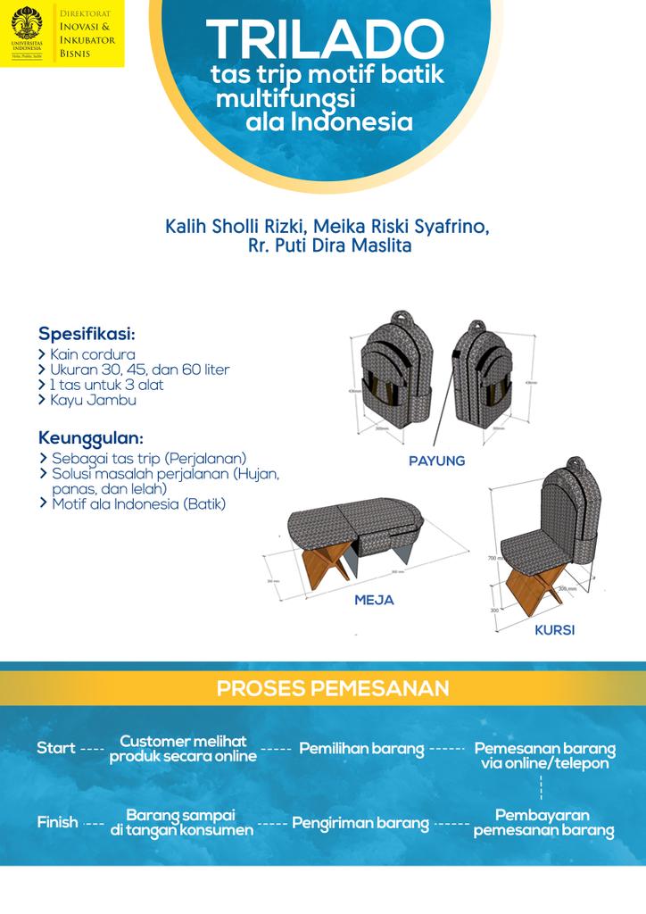 meikars's tweet image. TRILADO : Tas tRIp multifungsI aLA inDOnesia, sbgai alat promosi budaya batik Indonesia #IIEEUI2015 @DIIB_Ui