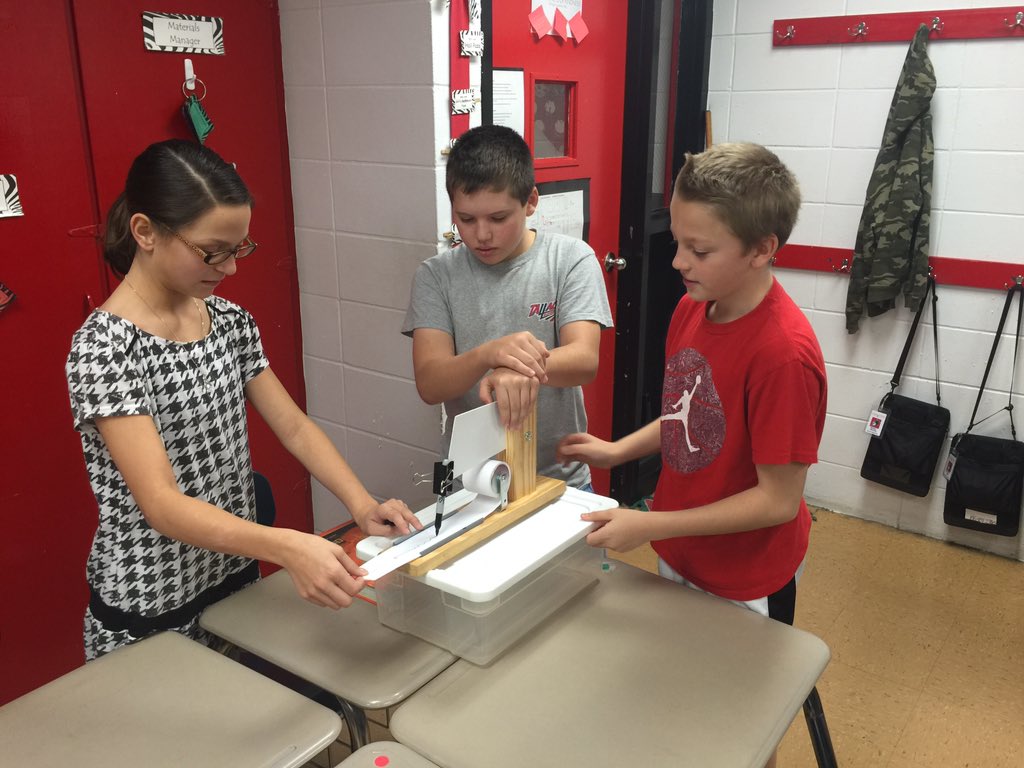 MrsTamaraHolt6's tweet photo. 6th grade seismologists! @LCSforKids #LCSforKids #EHSRedDevils @ElkmontHS https://t.co/KbWbNqbMEz