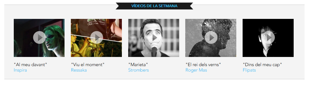 Ja has vist els nous clips de @rogerMasOficial @Strombers @Inspirabcn @ressaka_ <a href="/elsflipats/">Flipats</a>? ow.ly/VkT9N