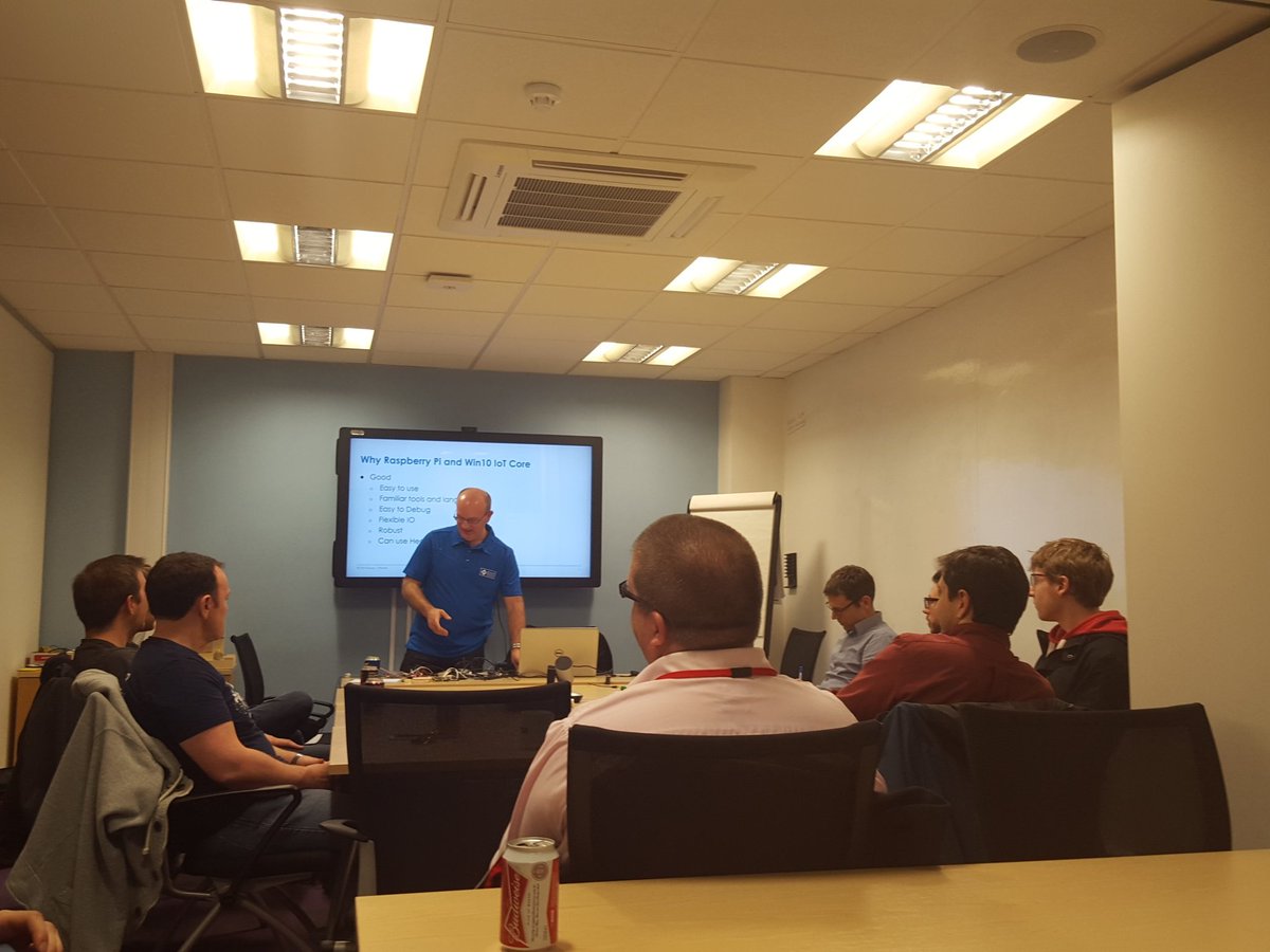 jamiehowarth0's tweet image. #dotnetsheff @sdspencer talking @Raspberry_Pi, @Azure ML / Project Oxford to use face recognition to unlock doors.