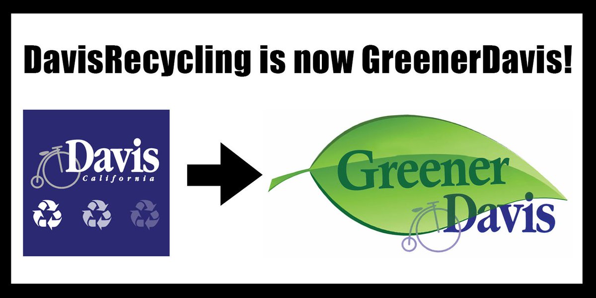 codwater's tweet image. DavisRecycling is now Greener!  Please follow us at @GreenerDavis.