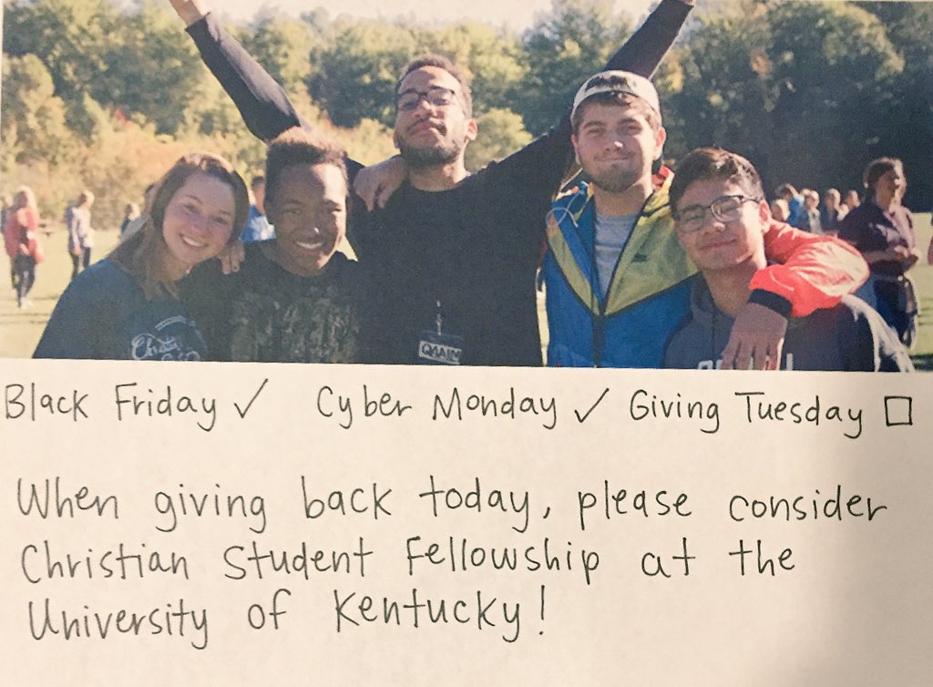UKCSF's tweet image. Love Jesus? Love University of Kentucky? 
Visit ukcsf.org/give to give back on #GivingTuesday