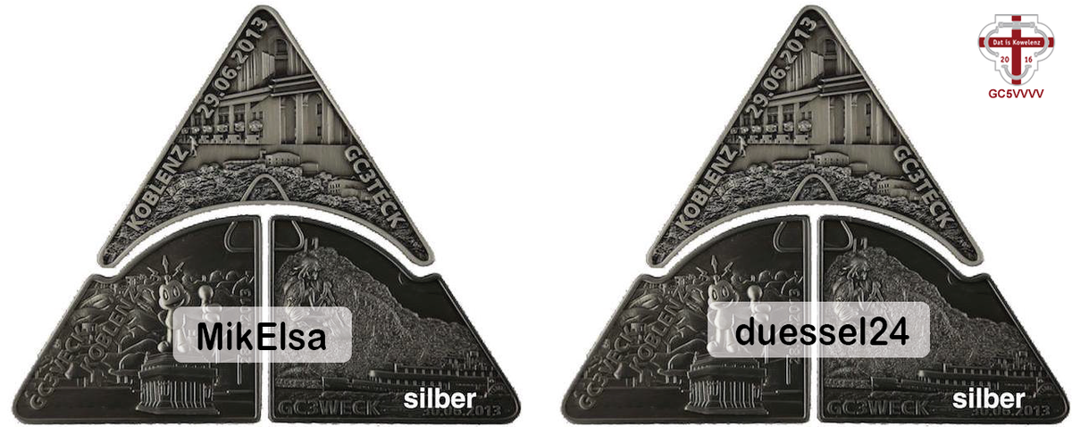 MegaKoblenz2016's tweet image. Und wieder gibt es Coin-Gewinner zu verkünden: WA Log Nr. 55 (MikElsa) und Nr. 694 (duessel24)! #datiskowelenz