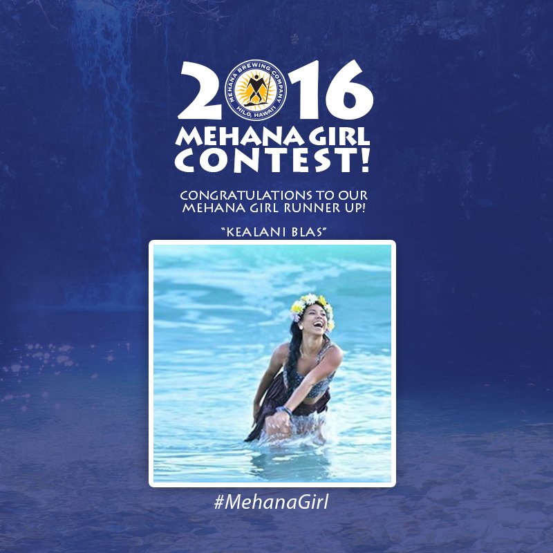 #MehanaGirl Contest WINNER: @mehkhanak &amp; RUNNER UP: Kealani Blas! CONGRATS! mehanabrewing.com/mehana-girl-20… #beer #Hawaii
