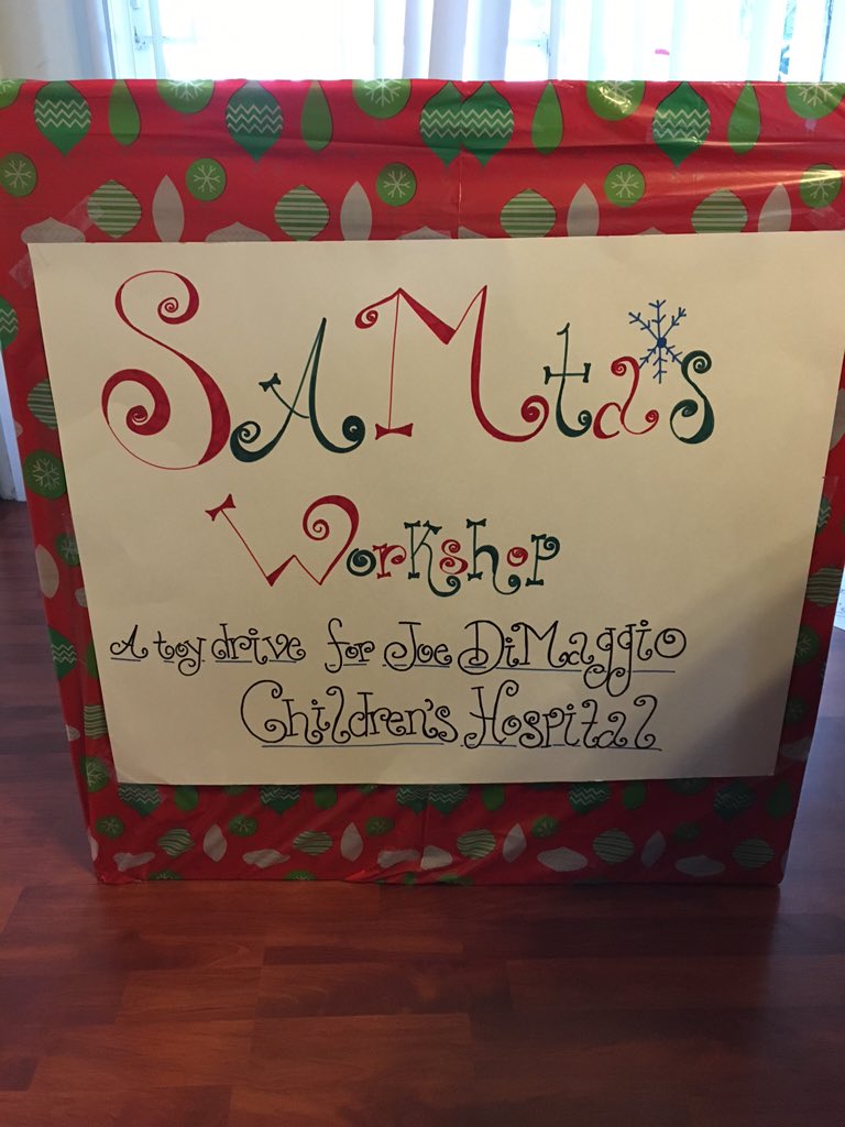 Sam_New14's tweet photo. Come check out my #toydrive Saturday @vicandangelos Delray Beach 12noon-5pm Just bring a toy &amp; I'll do the rest https://t.co/jA6JLUzvIm