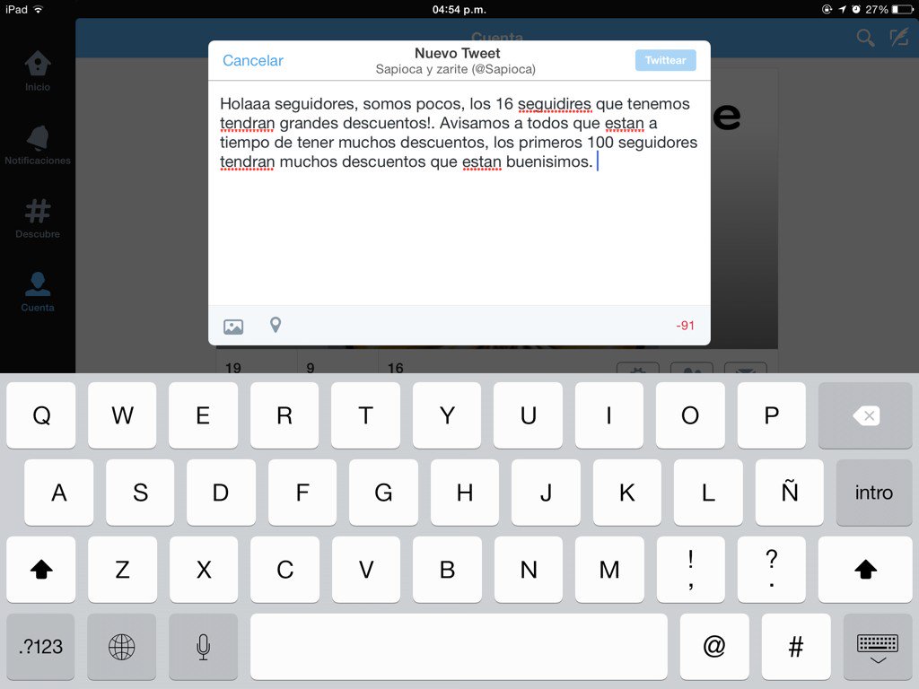 Sapioca tweet picture