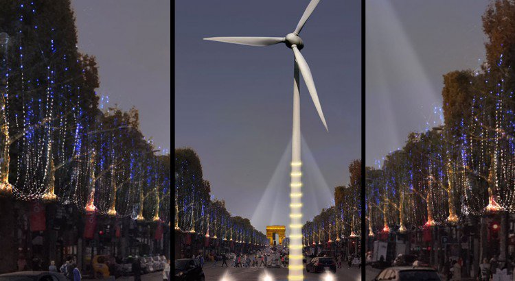 Une éolienne sur les champs ?? Si si >> bit.ly/1TrmC73  #COP21 #IKEA #PARIS