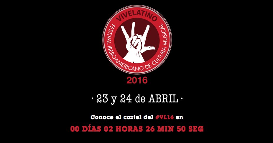 esebabuino's tweet photo. Falta muy poco para conocer el cartel del @vivelatino 2016 ! Atentos!! https://t.co/6COgnQyWOM #VL16 https://t.co/HsDvkenYxm