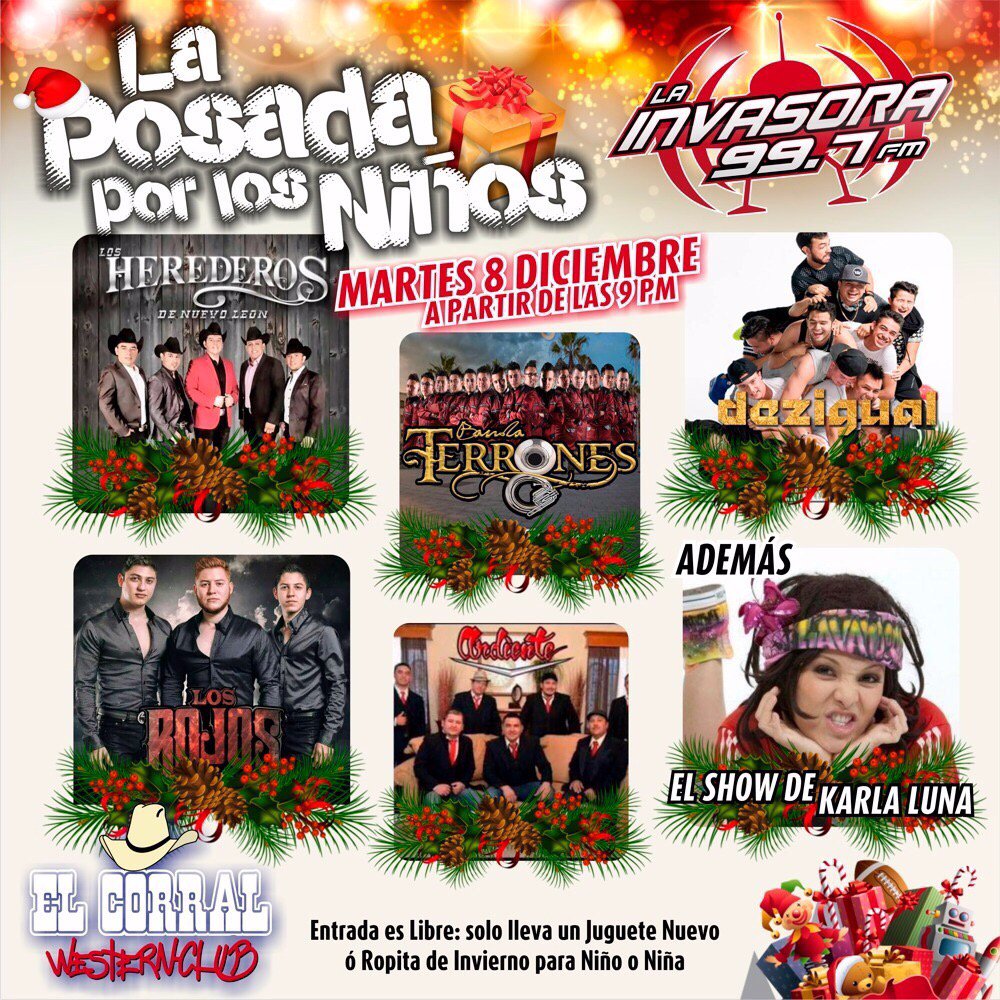 SoyKarlaLuna's tweet photo. Ya viene LA POSADA POR LOS NIÑOS de LA INVASORA !!!!!! @HuracanValdez como invitada especial estará @LavanderasReal https://t.co/5dM89WcKY9