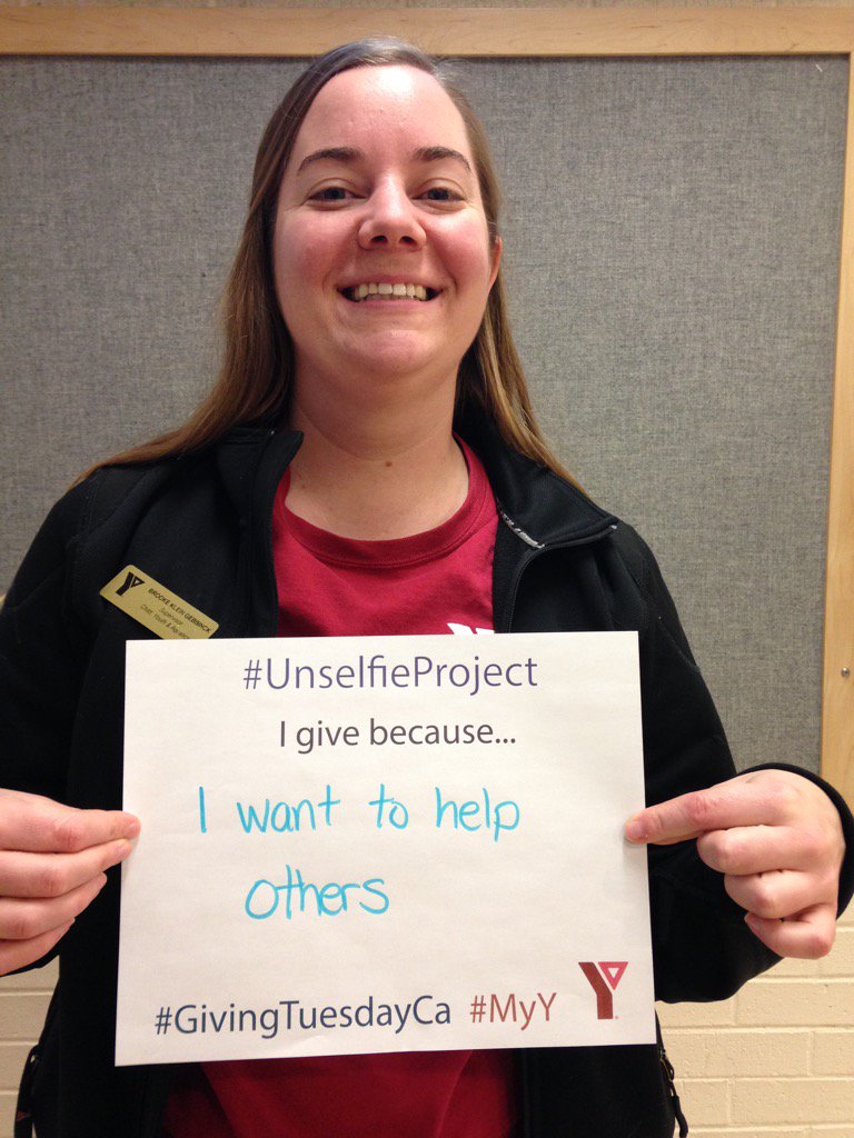 NaomiYMCASM's tweet photo. #UnselfieProject #GivingTuesdayCA #MyY #ymcasm https://t.co/PXwSZVjB28