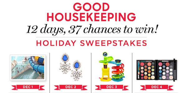 On the first day of Christmas, Good Housekeeping gave to me... a chance to enter now! goodhousekeeping.com/12days