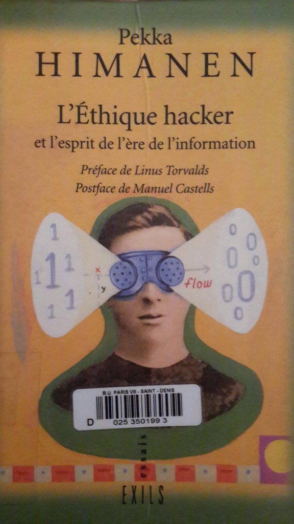 vanbernaert's tweet image. Just put this on my reading list. English info: en.m.wikipedia.org/wiki/The_Hacke… #hackerethic