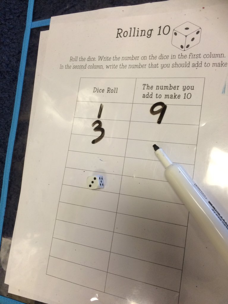 SusanCarrusca's tweet photo. Morning math stations in Div. 10! Mental math strategy: "Making 10" #sd38learn #sd38math https://t.co/DEnndpiFYE