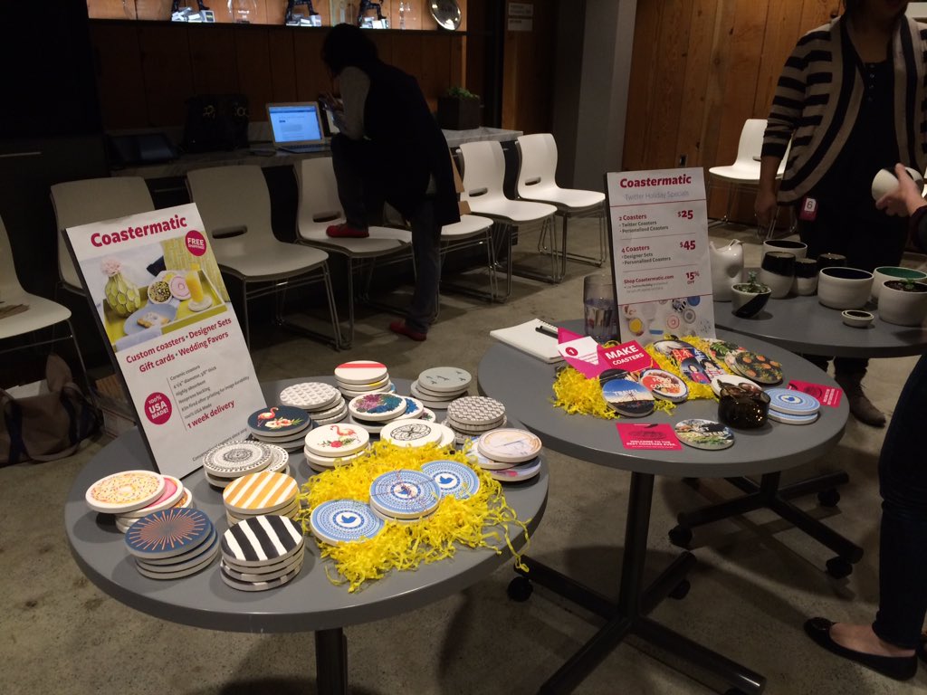 coastermatic's tweet photo. Very excited to be at the @design craft fair today! #holiday https://t.co/o4s4Pt8MRd